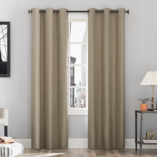 Brookstone Harris Grommet Panel Curtain Blackout Ivory Wayfair